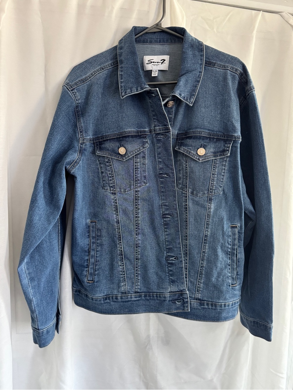 Seven7 Women's Medium Blue Denim Jacket